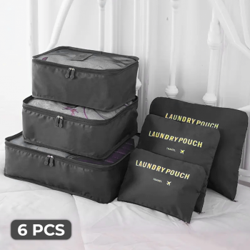 Gambar produk Tas Travel Bag Laundry Organizer Packing Cubes Multi Size 6 PCS