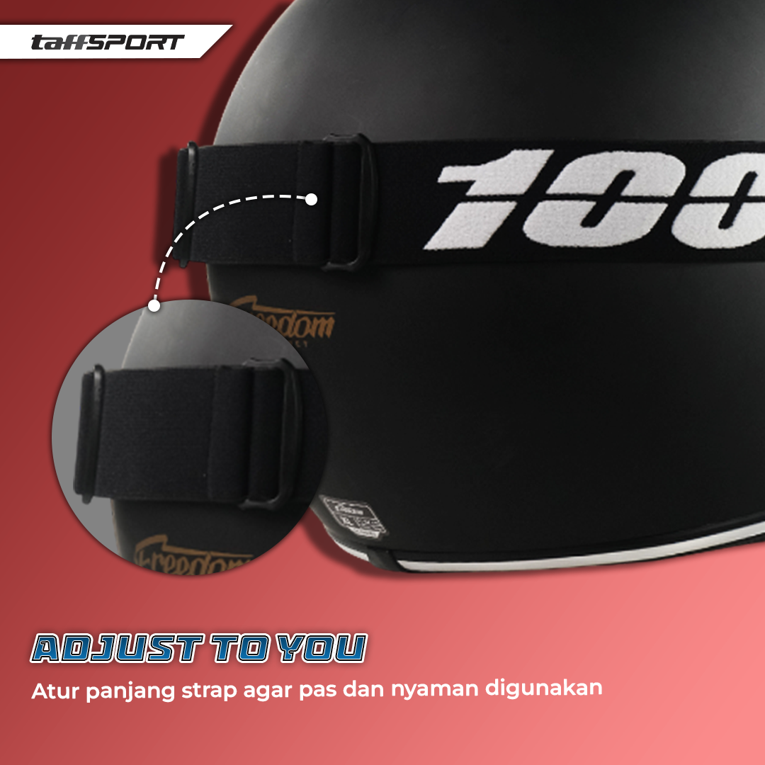 Gambar produk TaffSPORT Kacamata Helm Motor Goggles UV400 Protection Windproof Clear - UV400