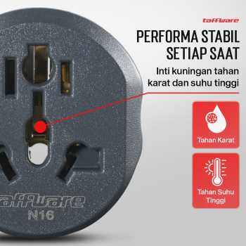 Gambar produk Taffware Loop Universal Travel Adaptor Colokan Charger Adapter 16A - N16