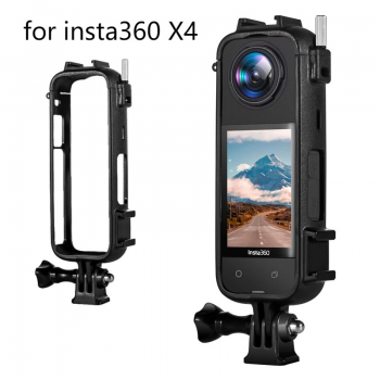 Gambar produk YAZE Protective Frame Case Rabbit Cage with Cold Shoe for Insta360 X4 - I3X4I