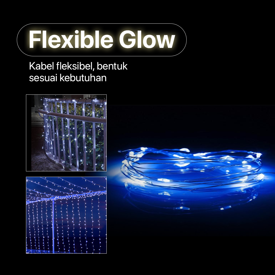 ZONNY Lampu Hias Tumblr String Lights Solar Waterproof 100 LED 12M - Z12 Gambar produk ZONNY Lampu Hias Tumblr String Lights Solar Waterproof 100 LED 12M - Z12
