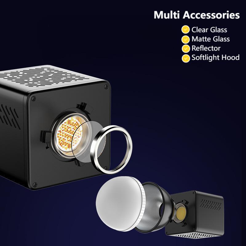 LIYADI Lampu Studio Fotografi COB LED RGBW 24 Mode TFT Display 100W - G100 PRO Gambar produk LIYADI Lampu Studio Fotografi COB LED RGBW 24 Mode TFT Display 100W - G100 PRO