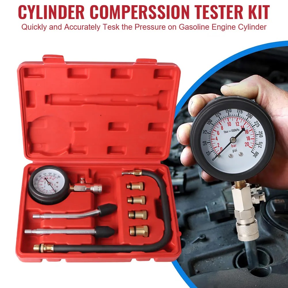 Gambar produk BOOMSTART Alat Tes Kompresi Mesin Diesel Cylinder Compression Tester - BM-20