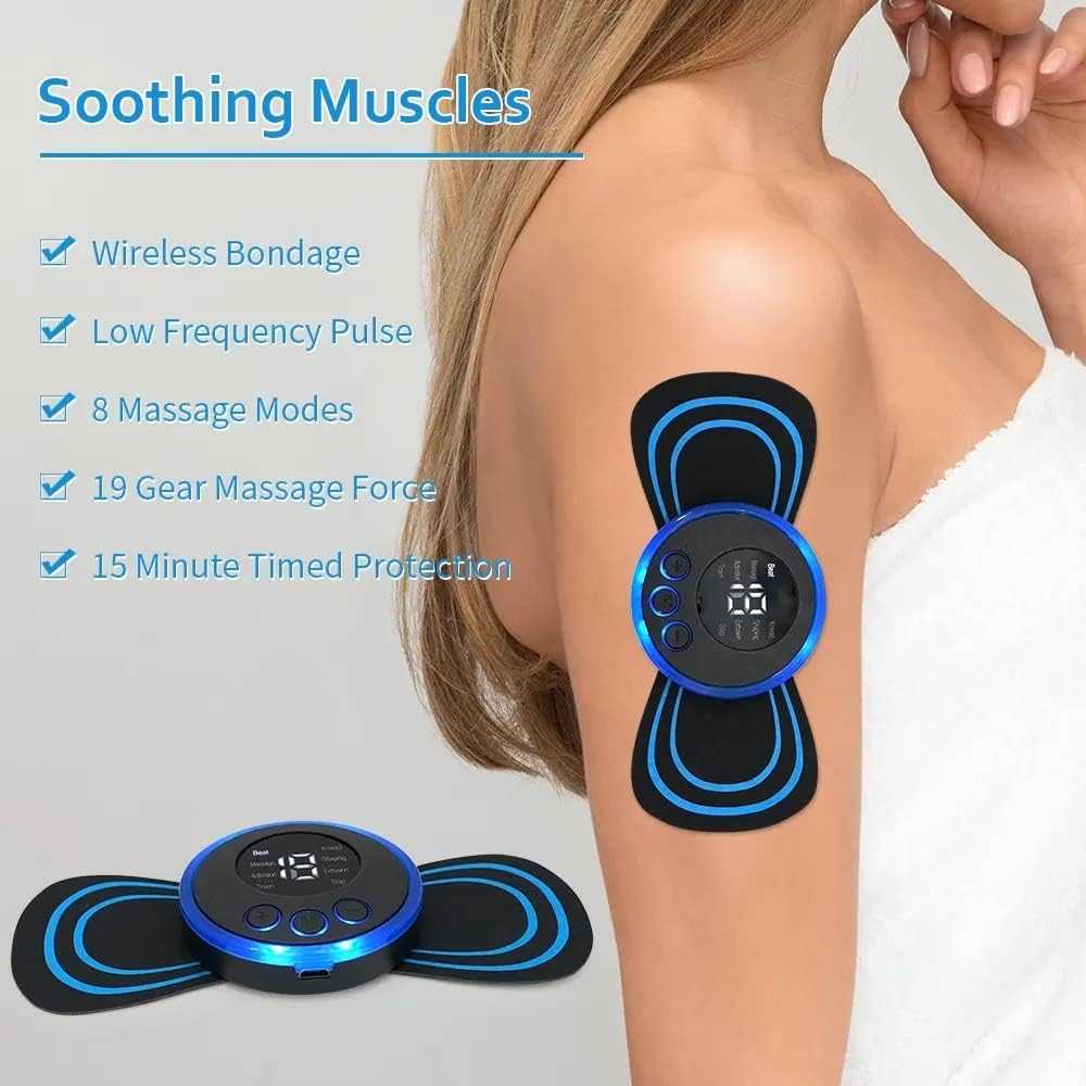 Gambar produk XY Alat Pijat Elektrik Tempel Terapi Leher EMS Electric Massager 1 Pad - XY-669