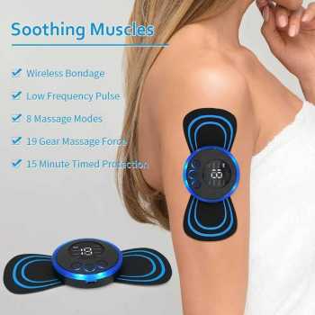 XY Alat Pijat Elektrik Tempel Terapi Leher EMS Electric Massager 1 Pad - XY-669