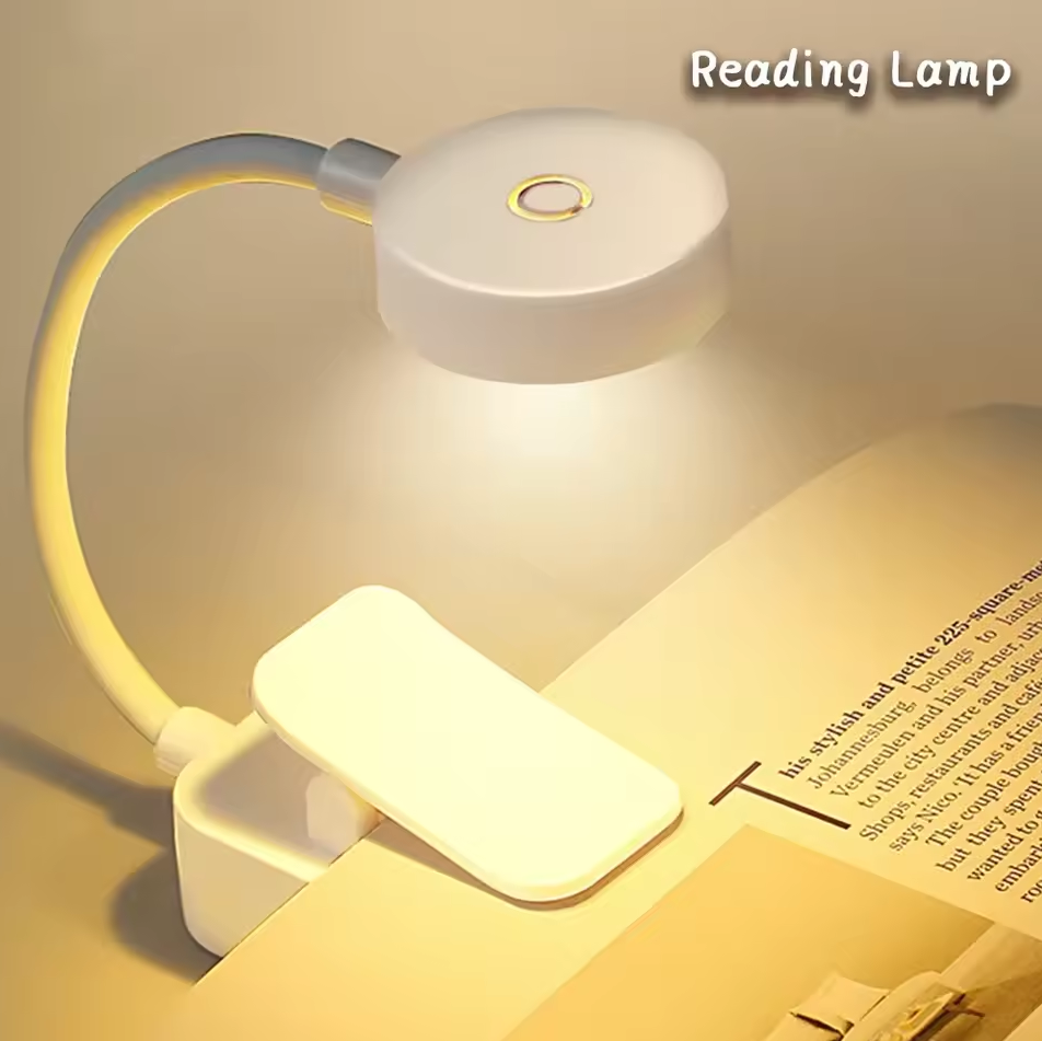 Heinast Lampu Baca Jepit Mini Clip Book Lamp LED Rechargeable 300 mAh - HE86 Gambar produk Heinast Lampu Baca Jepit Mini Clip Book Lamp LED Rechargeable 300 mAh - HE86