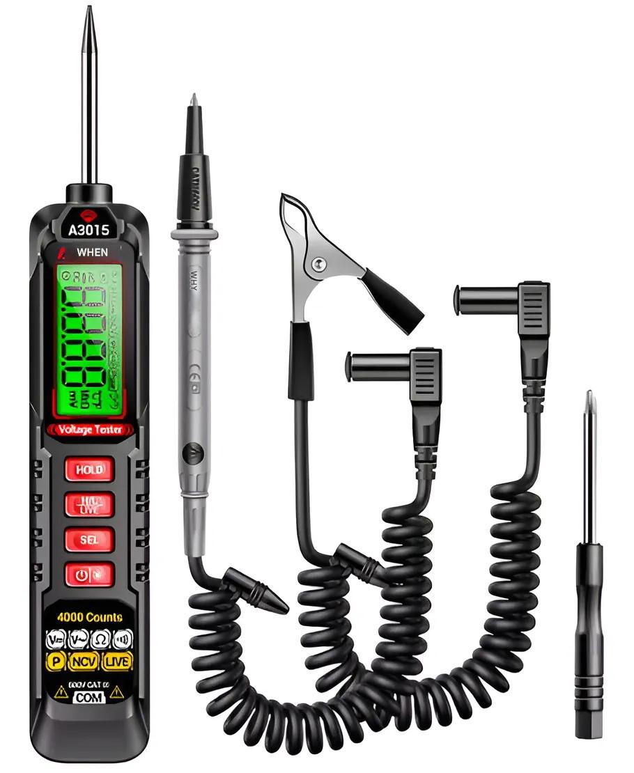 ANENG Digital Multimeter Tespen 2in1 Tester AC Voltage NCV 4000 Count - A3015 Gambar produk ANENG Digital Multimeter Tespen 2in1 Tester AC Voltage NCV 4000 Count - A3015