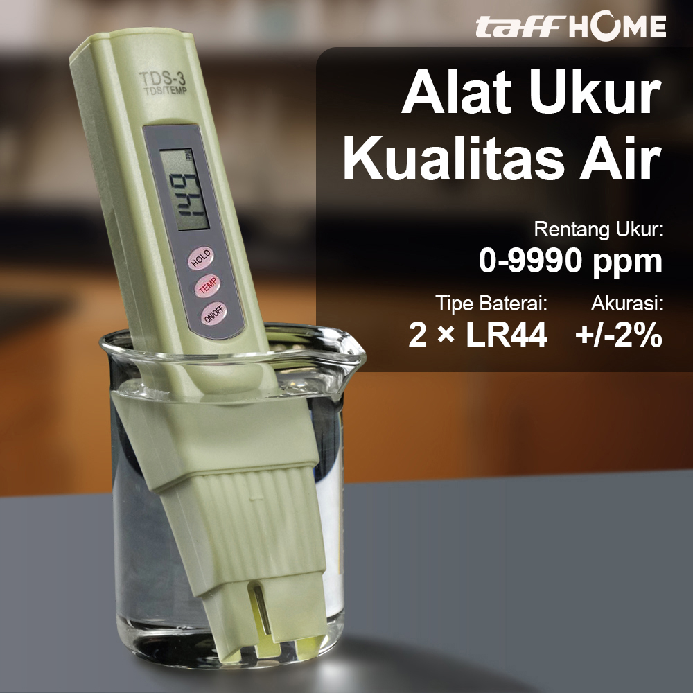 Gambar produk TaffHOME TDS Meter Alat Ukur Kualitas Air Water Quality Tester - TDS-3
