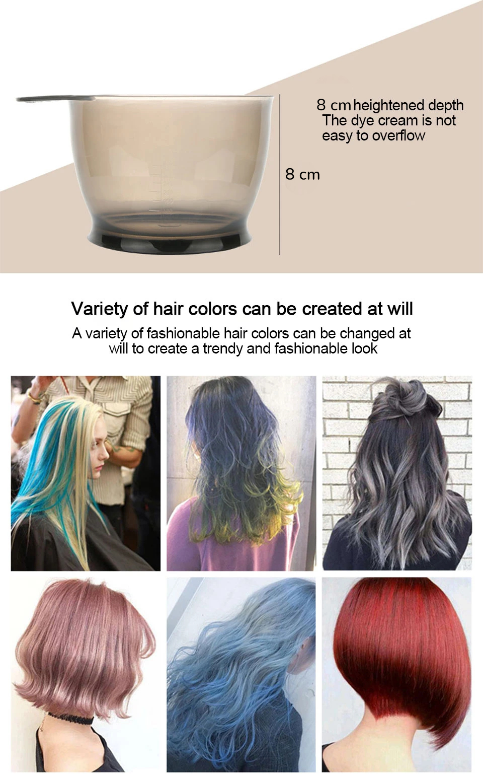 Gambar produk Biutte.co Hair Dye Color Brush Bowl Set 5in1 Hairdressing Accessory - ME51