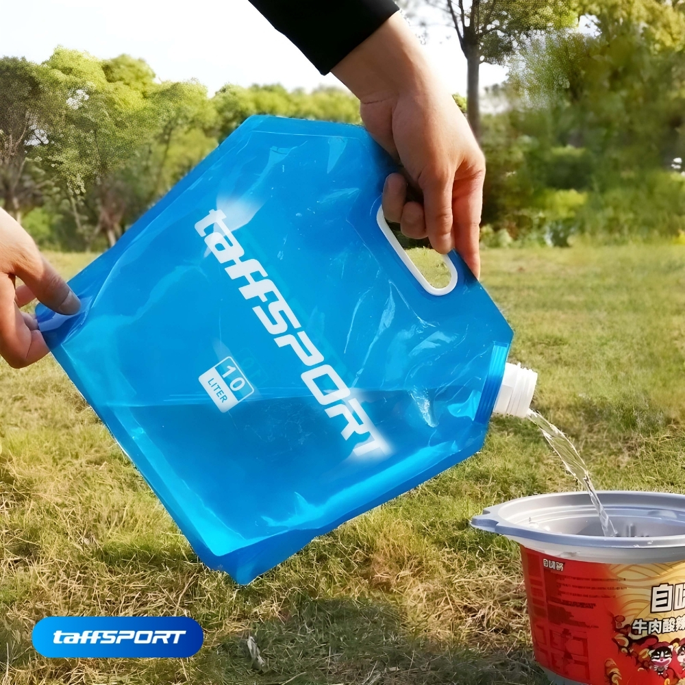 TaffSPORT Kantong Air Minum Lipat Multifungsi Portable Water Bag 10L - ASD005 Gambar produk TaffSPORT Kantong Air Minum Lipat Multifungsi Portable Water Bag 10L - ASD005