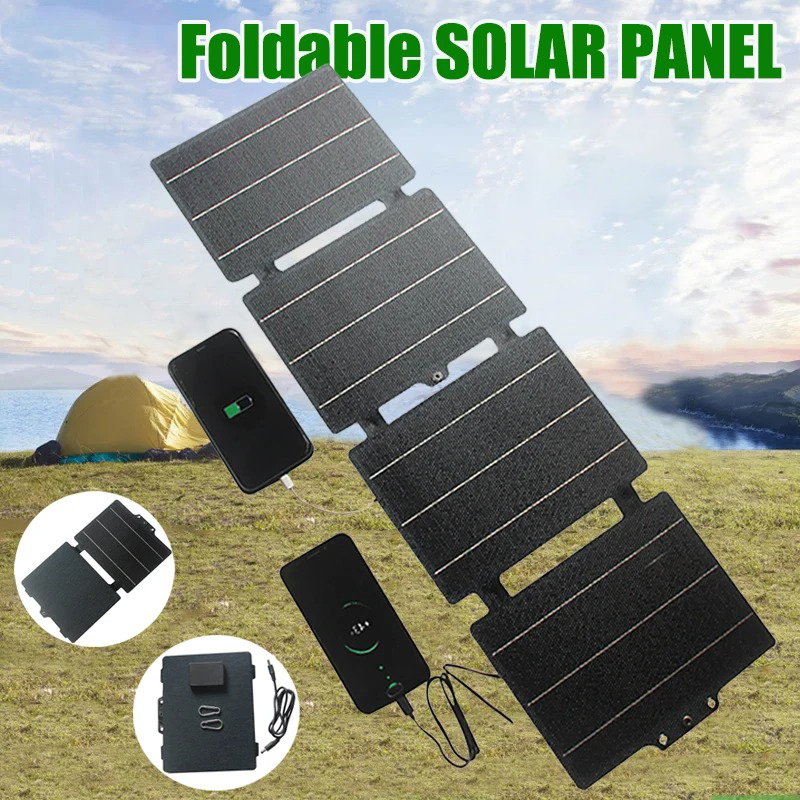 CrustPro Panel Surya Solar Foldable Monocrystalline 14W - CP-14 Gambar produk CrustPro Panel Surya Solar Foldable Monocrystalline 14W - CP-14