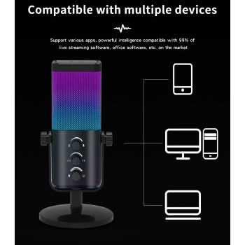 Gambar produk BINGJU Mikrofon Kondenser Condenser Microphone Studio with Stand - M7