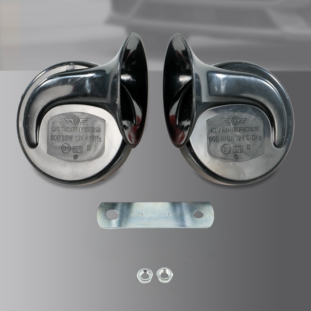 Gambar produk OTOHEROES Type R Klakson Keong Mobil Air Horn 12V 60dB 2 PCS - 60B