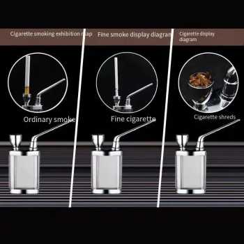 Gambar produk YAJUE Filter Rokok Air Water Smoking Hookah Pipe Stainless Steel - ZF500