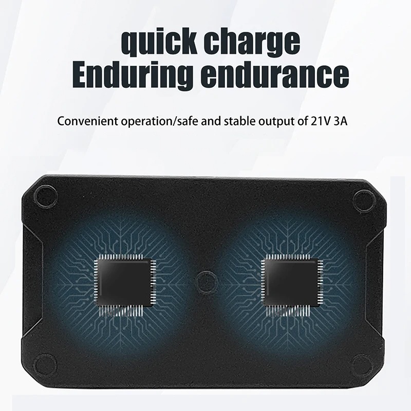 OUTDO Charger Baterai Bor Listrik 2 Slot EU Plug 3A for Makita 21V - 90030-CH Gambar produk OUTDO Charger Baterai Bor Listrik 2 Slot EU Plug 3A for Makita 21V - 90030-CH