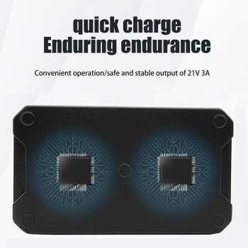 Gambar produk OUTDO Charger Baterai Bor Listrik 2 Slot EU Plug 3A for Makita 21V - 90030-CH