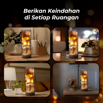 Gambar produk AINYROS Lampu Bunga Dekorasi LED Eternal Flower Dome Glass Cover Sunflower - AN2185