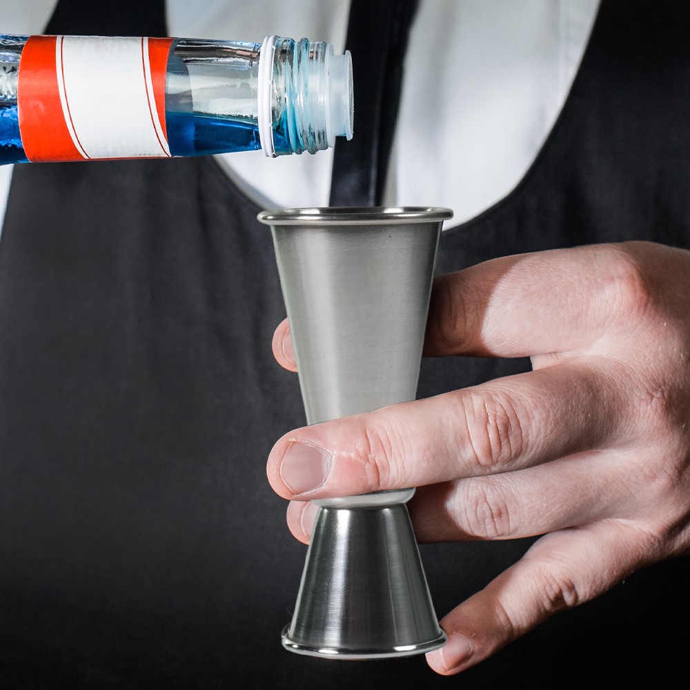 One Two Cups Gelas Ukur Bartender Double Jigger Measuring Cup 20ml and 40ml - KM1 Gambar produk One Two Cups Gelas Ukur Bartender Double Jigger Measuring Cup 20ml and 40ml - KM1