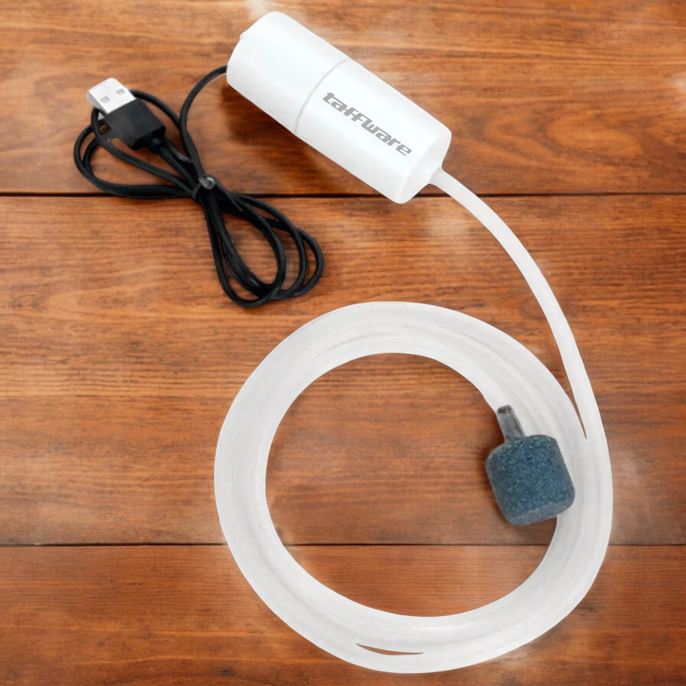 Taffware Aerator Aquarium Fish Tank Oxygenator USB 1W - AB479 Gambar produk Taffware Aerator Aquarium Fish Tank Oxygenator USB 1W - AB479