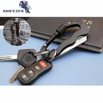 Gambar produk KNIFEZER Carabiner Pisau Lipat 5in1 Portable Knife Survival Tool EDC - RB-999B
