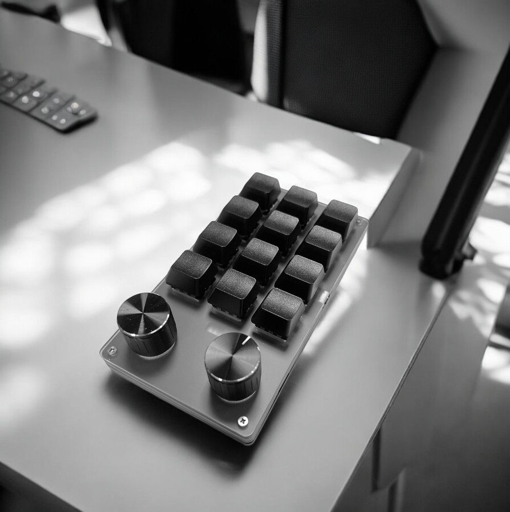 VODOOL 12 Key Mechanical Keyboard USB Gaming Shortcut with 2 Knob - VD12 Gambar produk VODOOL 12 Key Mechanical Keyboard USB Gaming Shortcut with 2 Knob - VD12