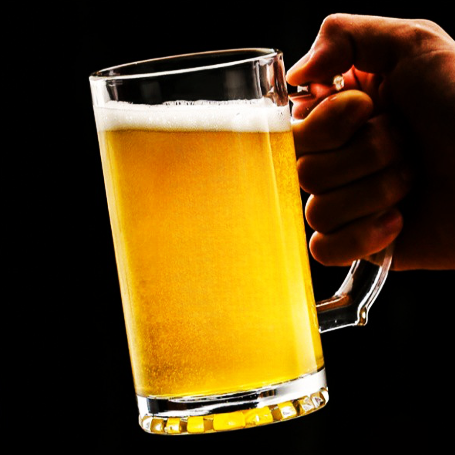 TREDO Gelas Mug Bir Beer Sodium Calcium Glass Drilled Bottom Cup 500ml - T515 Gambar produk TREDO Gelas Mug Bir Beer Sodium Calcium Glass Drilled Bottom Cup 500ml - T515