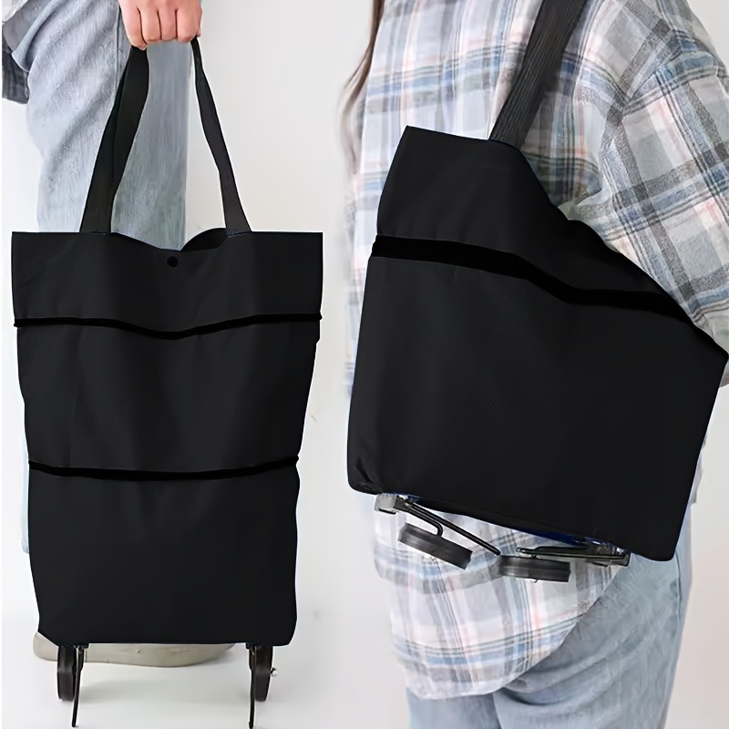 Gambar produk SAKU Troli Belanja Lipat Grocery Shopping Cart Foldable Oxford Fabric - SK-60