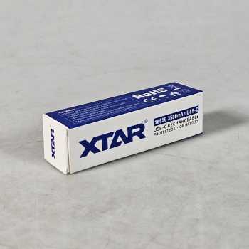Gambar produk XTAR Baterai Rechargeable 18650 Li-Ion 3500mAh Type C 3.6V 10A 1 PCS - XT-35