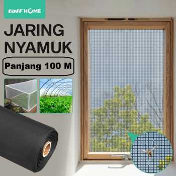 TaffHOME Kasa Nyamuk Jaring Jendela Mosquito Net PP Nano 20 Mesh 100M - JW100