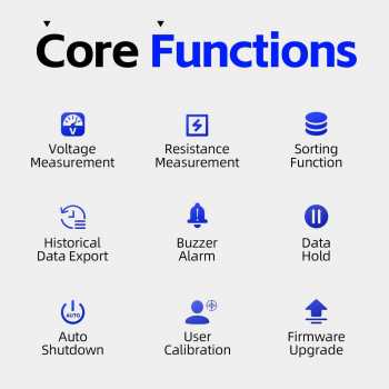 Gambar produk FNIRSI Battery Voltage Internal Resistance Tester Portable 1000mAh - HRM-10