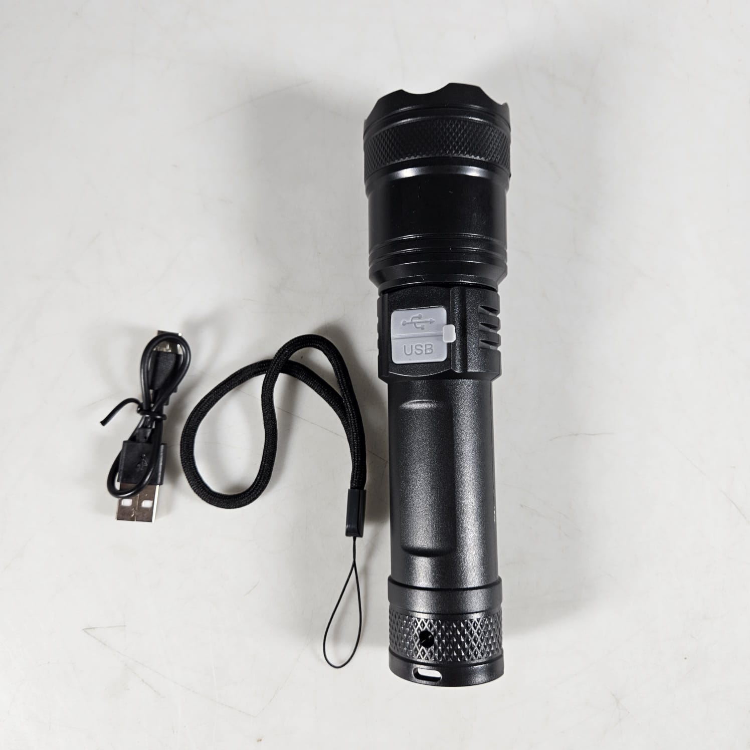 RLTEC Lampu Senter LED Rechargeable Flashlight 500 Lumens P50 1200mAh - TY-908 Gambar produk RLTEC Lampu Senter LED Rechargeable Flashlight 500 Lumens P50 1200mAh - TY-908