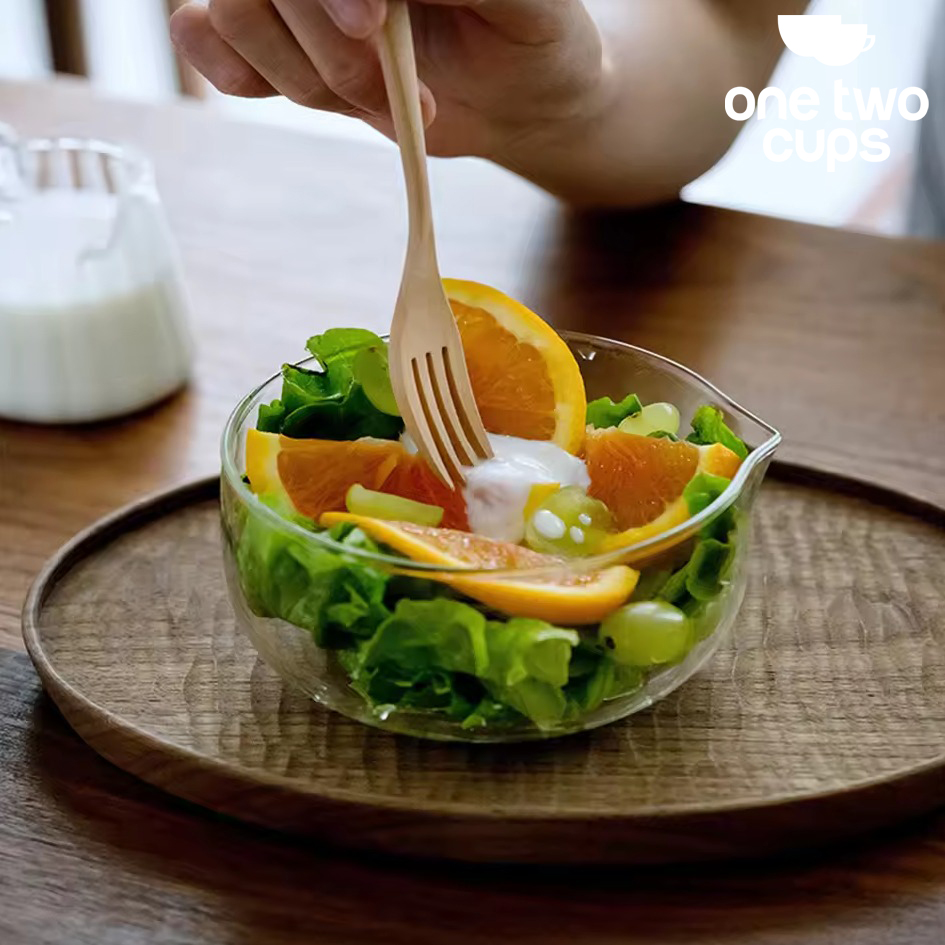 One Two Cups Mangkuk Teh Chawan Kaca Transparent Japanese Matcha Bowl 190ml - CO7 Gambar produk One Two Cups Mangkuk Teh Chawan Kaca Transparent Japanese Matcha Bowl 190ml - CO7