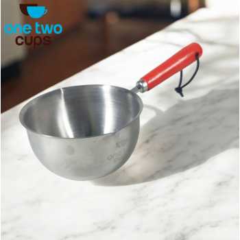 Gambar produk One Two Cups Panci Susu Mini Pan Stainless Steel 410 Dual Drainage 400ml - HK1