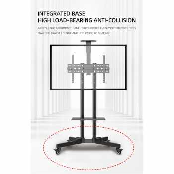 Gambar produk IBOWZ Bracket TV Floor Stand Wheel VESA 600x400 for 32-65 Inch TV - 1500B