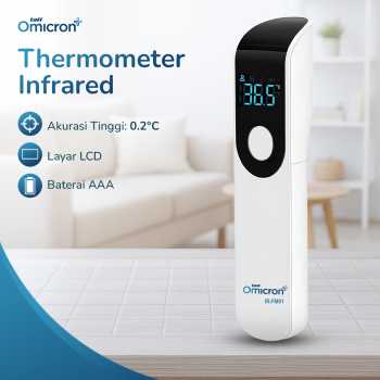 TaffOmicron Termometer Suhu Badan Digital Thermogun Infrared Dual Mode - IR-FM01