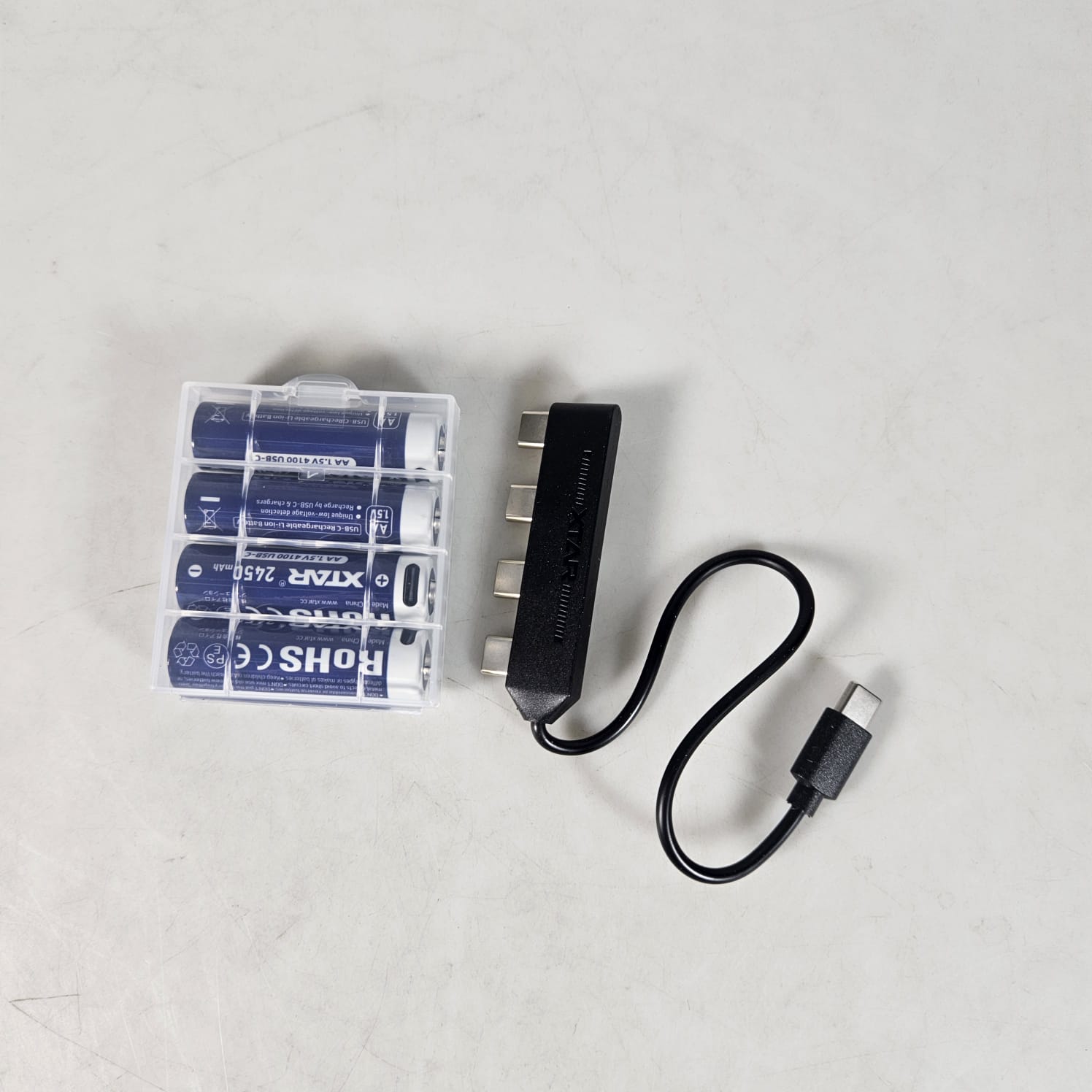 Gambar produk XTAR Baterai Rechargeable AA Lithium USB Type C Port 2450mAh 4 PCS - X4C-V2