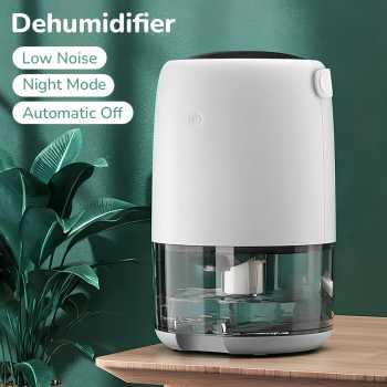 Cikuso Dehumidifier Moisture Absorber Low Noise RGB Light 40dB 1100ml - GB-BX08