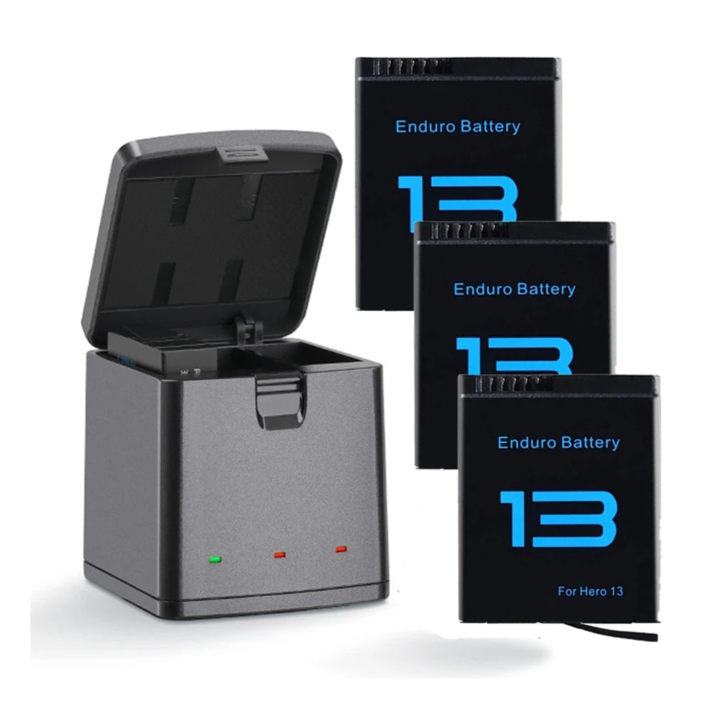 FUCHU Charger Baterai Box Fast Charging GoPro Hero 13 3 Slot - FC-30 Gambar produk FUCHU Charger Baterai Box Fast Charging GoPro Hero 13 3 Slot - FC-30