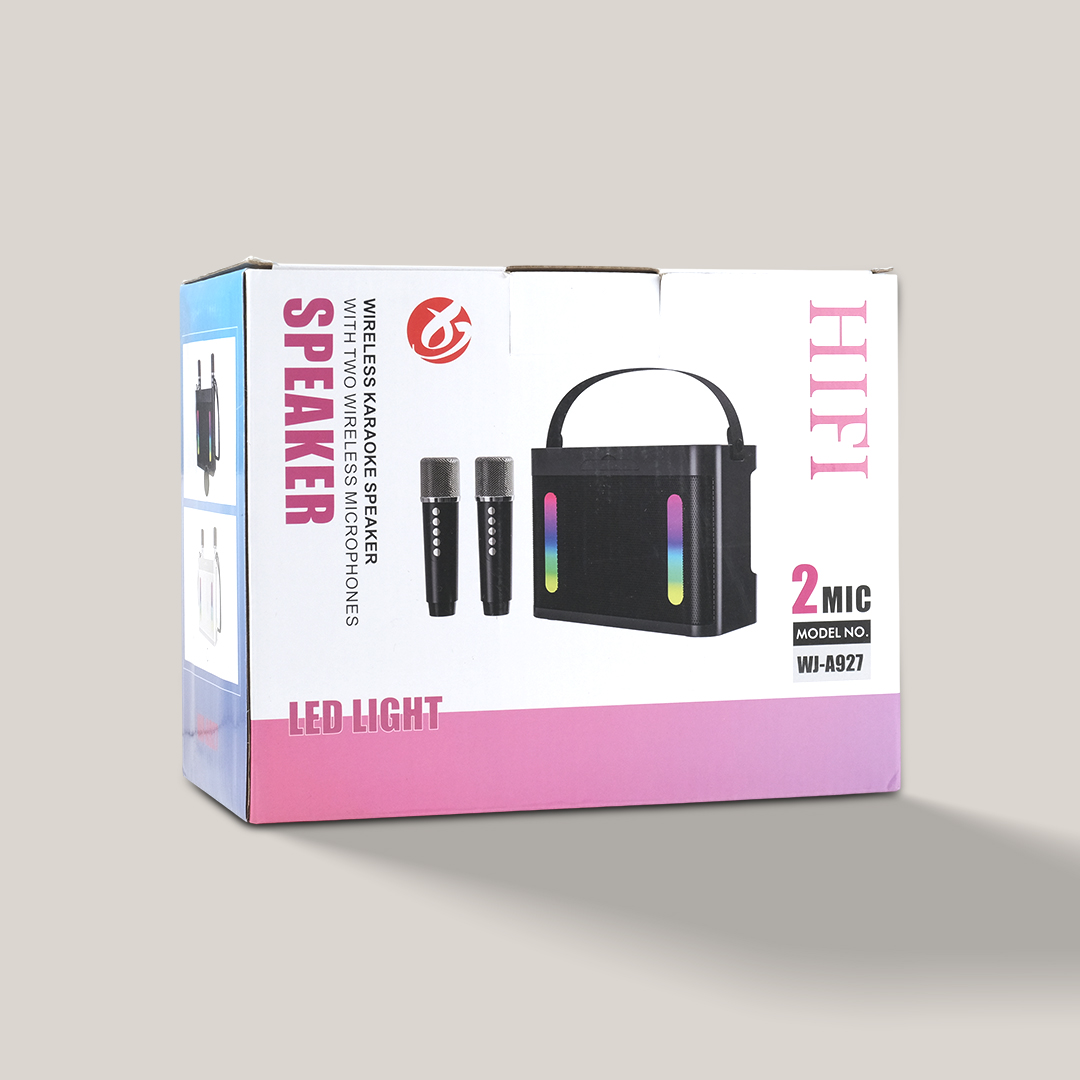 XINJIA Speaker Bluetooth Karaoke Portable RGB with 2 Microphone 10W - WJ-A927 Gambar produk XINJIA Speaker Bluetooth Karaoke Portable RGB with 2 Microphone 10W - WJ-A927