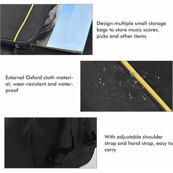 Gambar produk TaffSTUDIO Tas Gitar Oxford Guitar Bag Double Strap 40-41 Inch - XAZ5