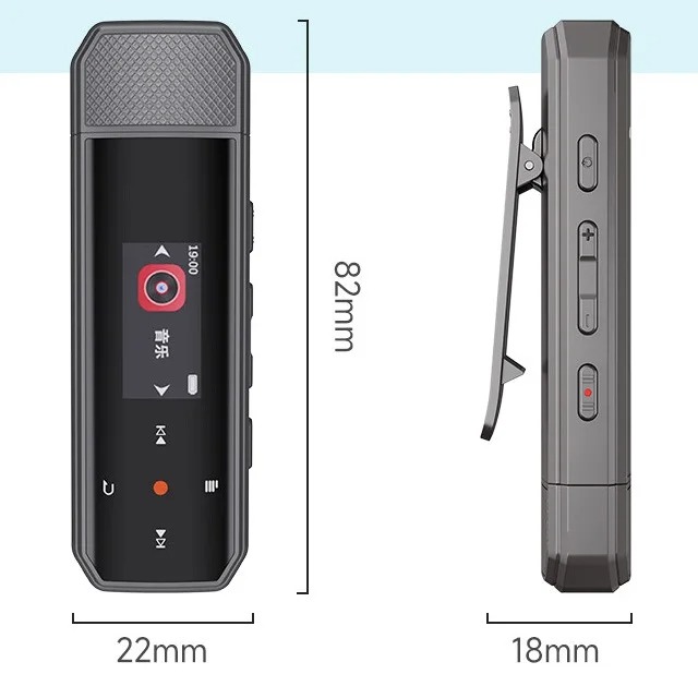 Gambar produk RUIZU MP3 Digital Audio Player Bluetooth Type C Plug Pedometer 64GB - X80