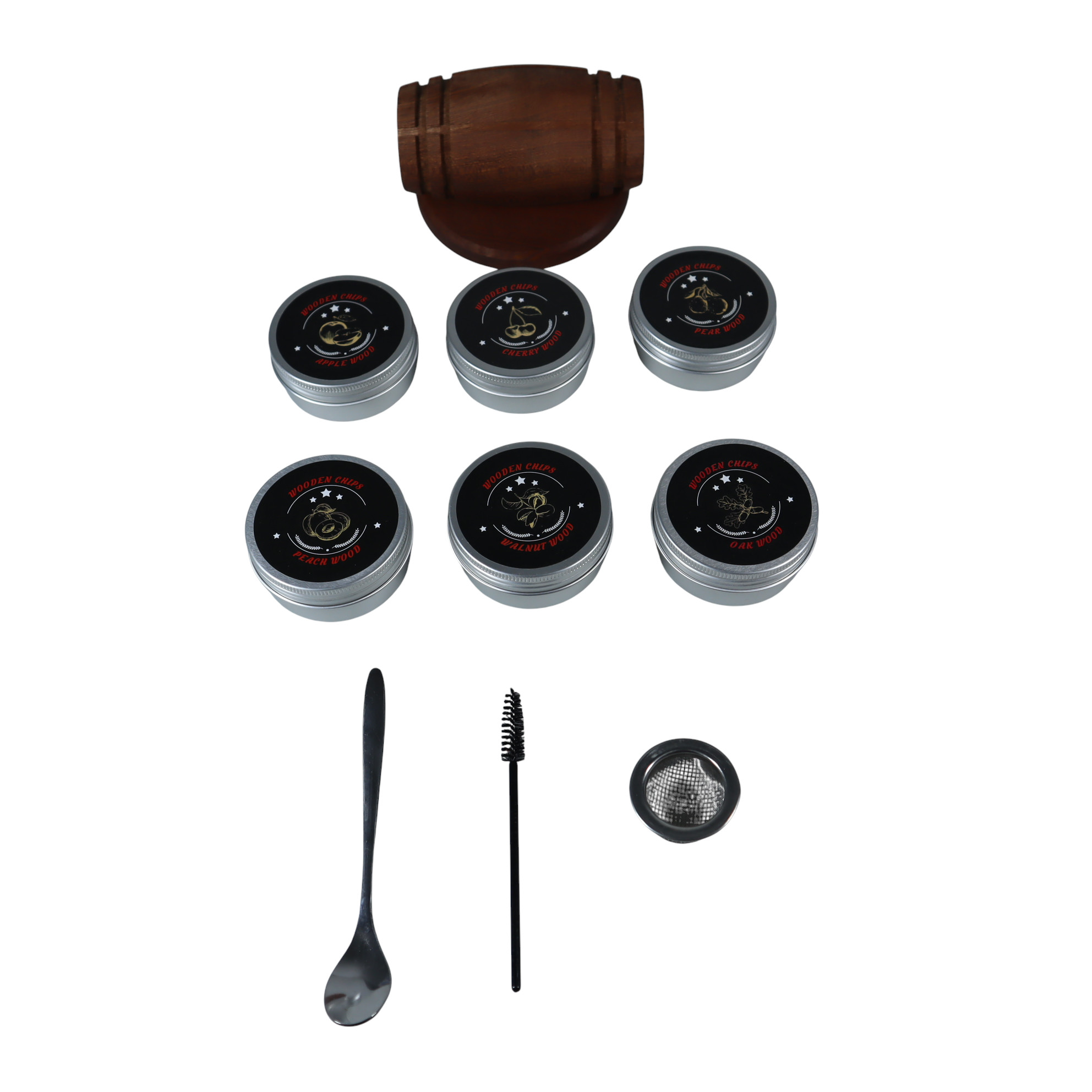 ARUBAKI Set Alat Pengasap Cocktail Smoker Kit with 6 Wood Chips - ARB-60 Gambar produk ARUBAKI Set Alat Pengasap Cocktail Smoker Kit with 6 Wood Chips - ARB-60