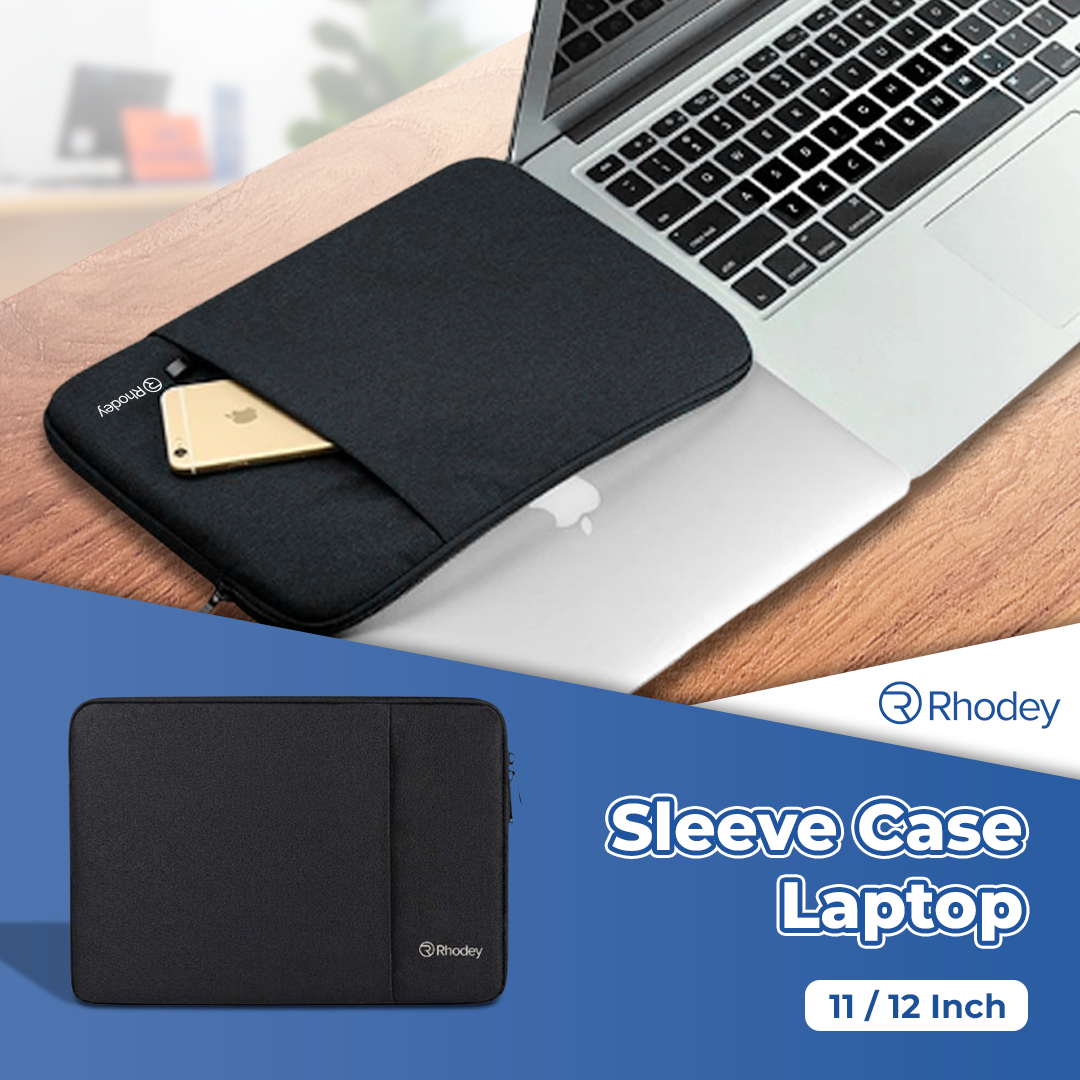 Rhodey Sleeve Case Laptop Waterproof Polyester Neoprene Bag 11/12 Inch - L123F Gambar produk Rhodey Sleeve Case Laptop Waterproof Polyester Neoprene Bag 11/12 Inch - L123F