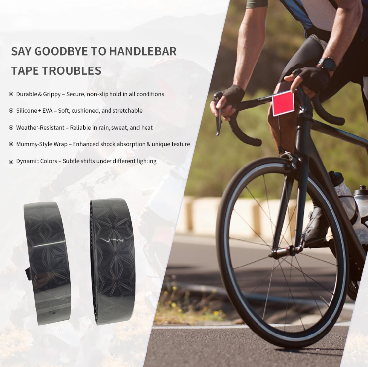 KUSH Handlebar Tape Gagang Sepeda Bicycle Handle Wrap Edge L - GH-082H Gambar produk KUSH Handlebar Tape Gagang Sepeda Bicycle Handle Wrap Edge L - GH-082H