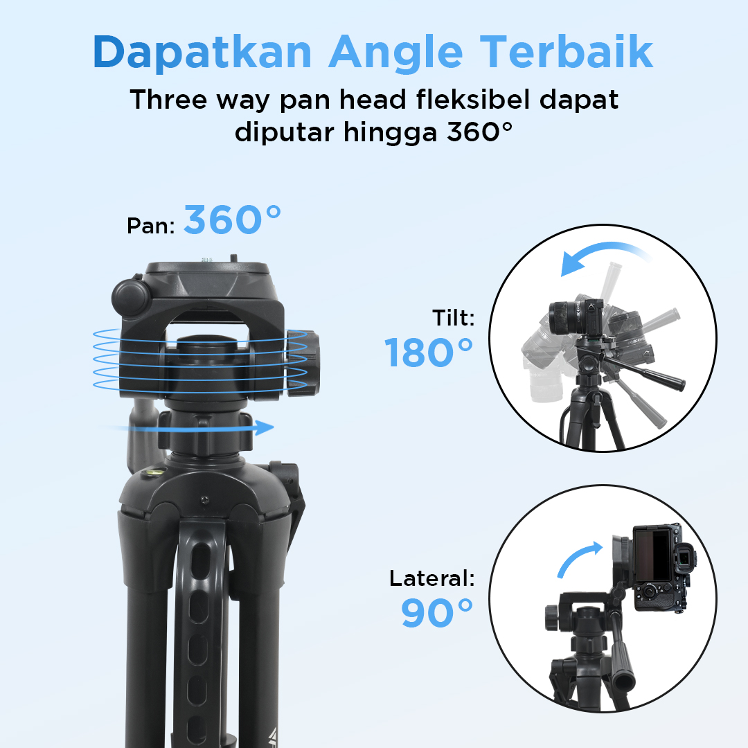 Weifeng Tripod Kamera Pan Head 360 Panoramic 1.57M - WT-3540 Gambar produk Weifeng Tripod Kamera Pan Head 360 Panoramic 1.57M - WT-3540