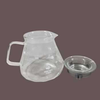 Gambar produk One Two Cups Teko Kopi Coffee Server V60 Drip Pour Over Borosilicate - LS048