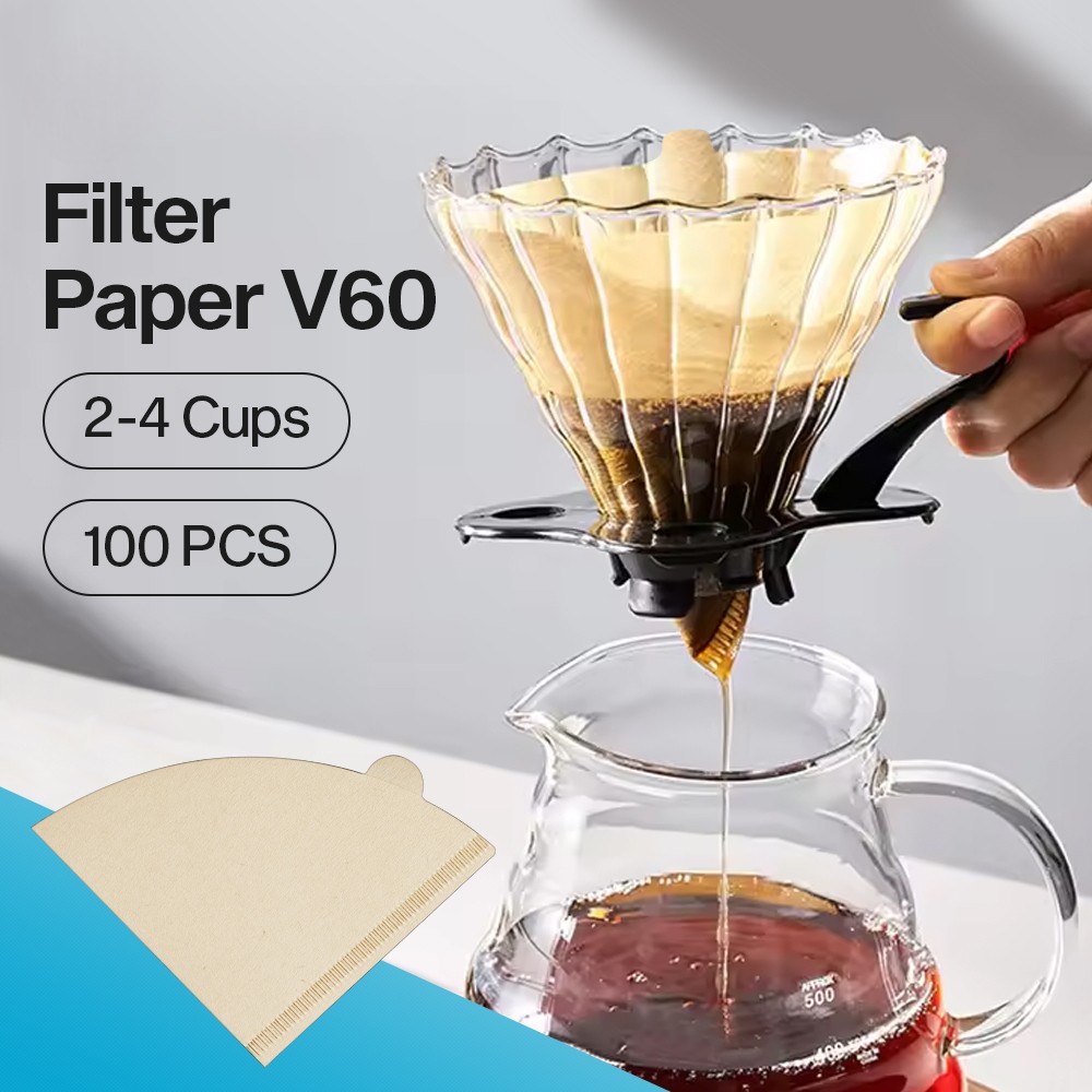 Gambar produk LOVITER Kertas Saringan Kopi Filter Paper V60 2-4 Cups 100 PCS - V04