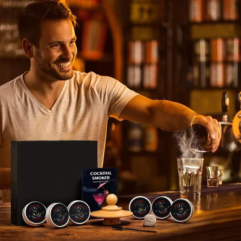 ARUBAKI Set Alat Pengasap Cocktail Smoker Kit with 6 Wood Chips - ARB-60 Gambar produk ARUBAKI Set Alat Pengasap Cocktail Smoker Kit with 6 Wood Chips - ARB-60