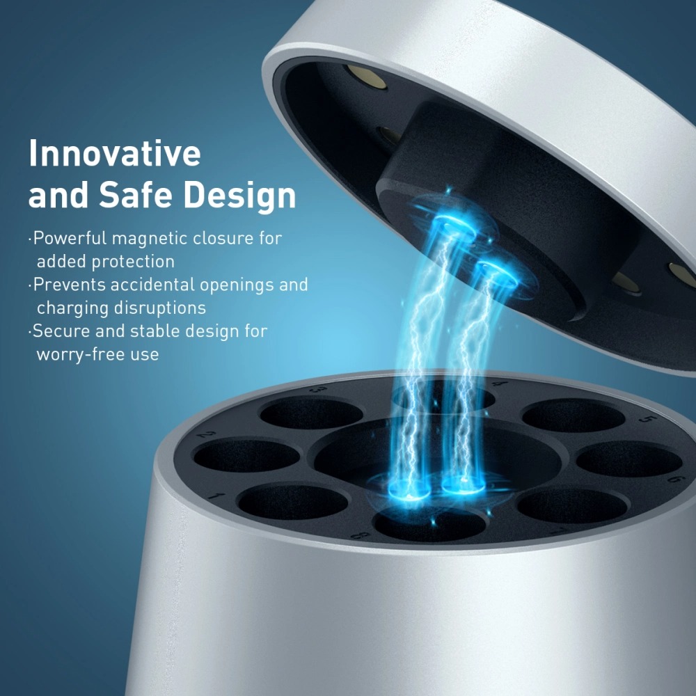 Gambar produk XTAR Charger Baterai 8 Slot AA AAA 1.5V Li-Ion 1.2V Ni-MH LED Type C - L8