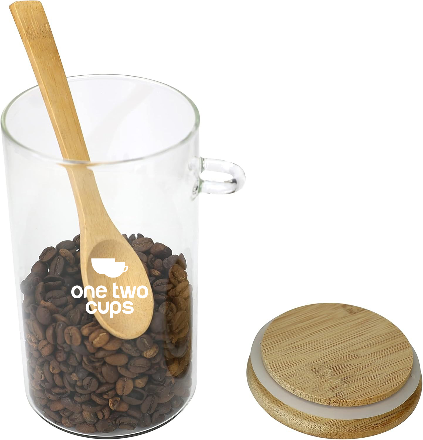 One Two Cups Toples Kaca Penyimpanan Makanan Storage with Bamboo Lid 350ml - FM-LD1 Gambar produk One Two Cups Toples Kaca Penyimpanan Makanan Storage with Bamboo Lid 350ml - FM-LD1